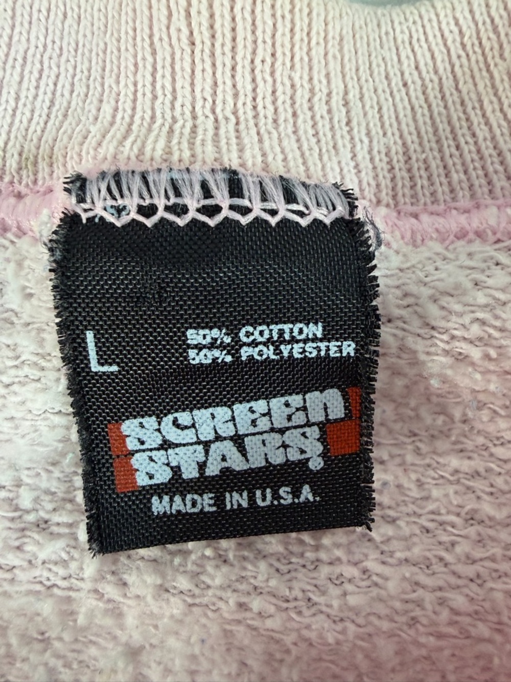 Vintage Country Geese Grandma Core 90s Sweatshirt Size L Pink Check Ribbon Mom - Picture 6 of 10